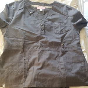 Kio scrub top [steel grey] never worn
